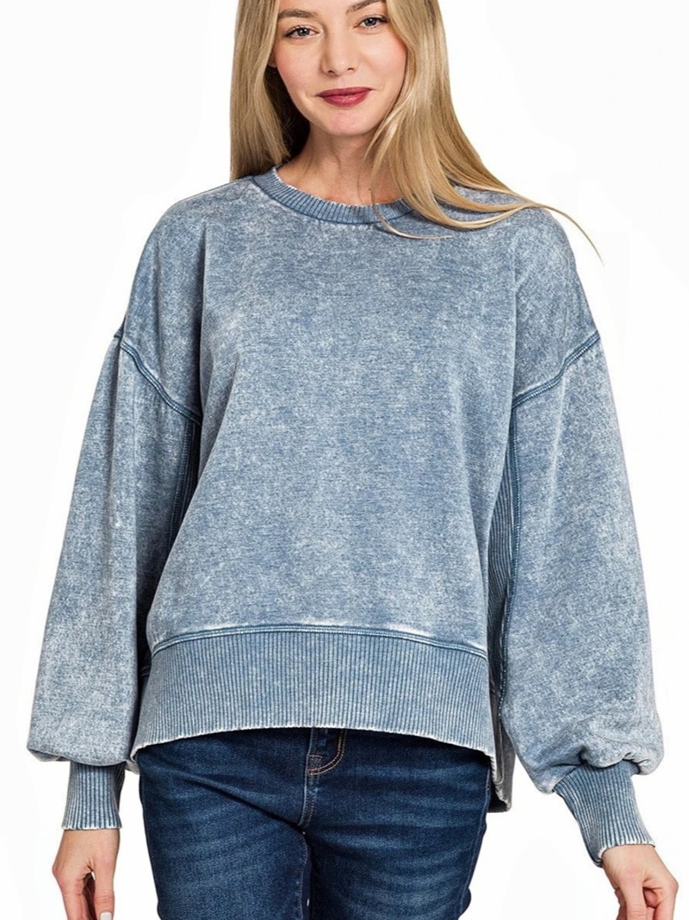 Blue Crewneck Sweatshirt